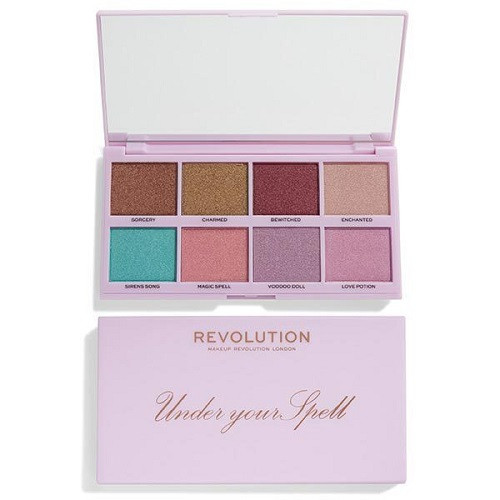 Paleta Fard, Makeup Revolution, Under Your Spell Pigment, 8 farduri stralucitoare - 1 | YEO