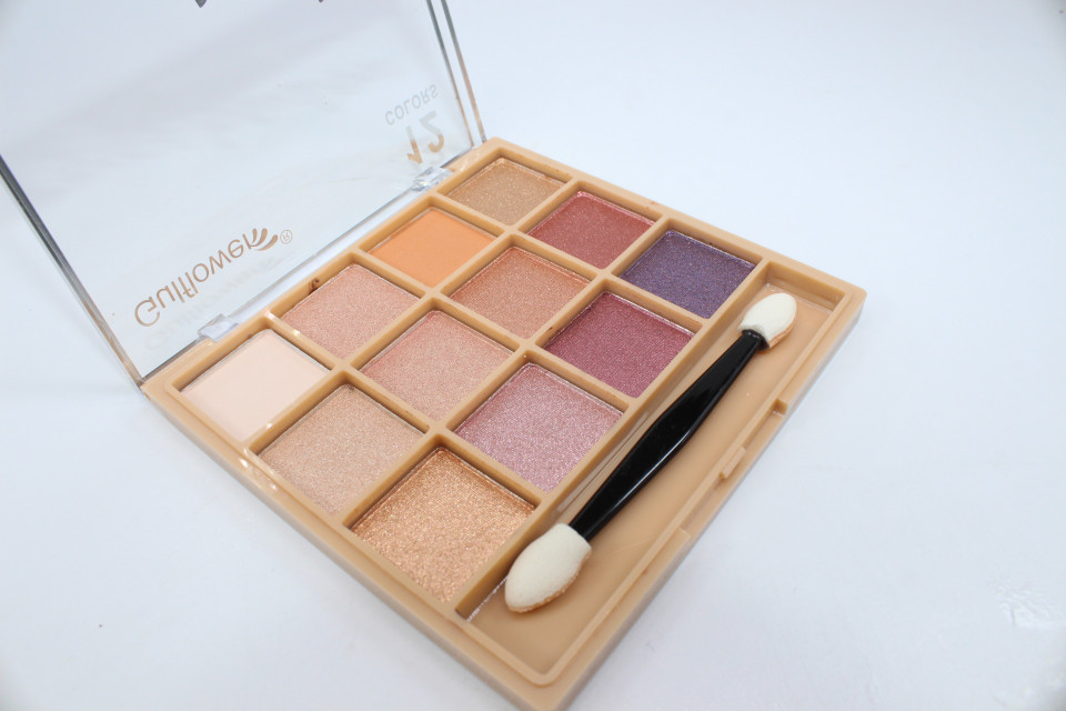 Paleta farduri de ochi, Gulflower, Eyeshadow Matte Shimmer, 12 culori, 01 - 2 | YEO