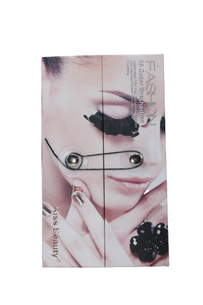 Paleta farduri de ochi, Kiss Beauty Fashion, 10 culori, pensula inclusa - 2 | YEO