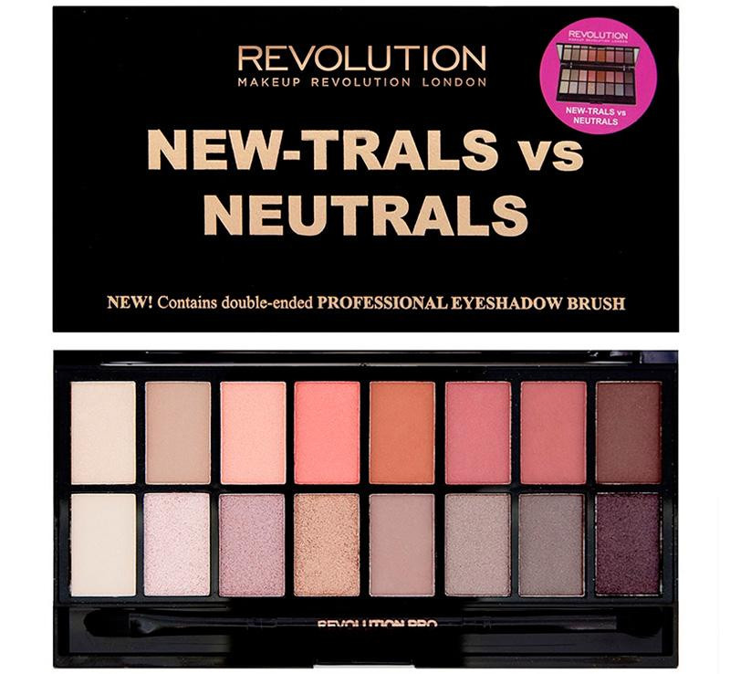 Paleta farduri pleoape Makeup Revolution New-Trals vs Neutrals