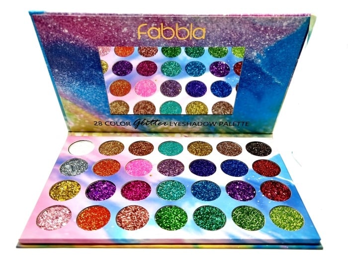 Paleta Glitter, Fabbla, Unicorn, 28 Farduri Stralucitoare - 2 | YEO