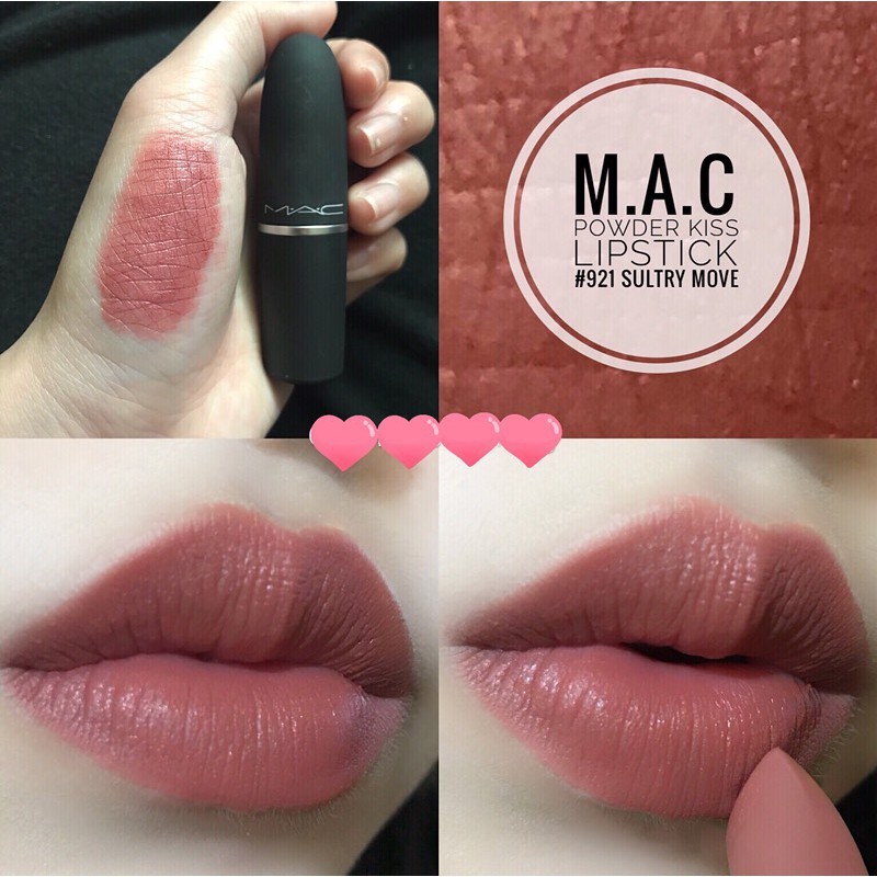 Ruj de buze MAC Powder Kiss Lipstick, Natural, Mat - 3 | YEO