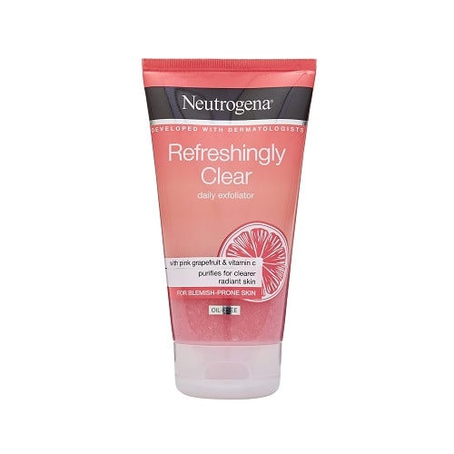 Scrub exfoliant pentru ten cu imperfectiuni, Neutrogena, Refreshingly Clear Pink Grapefruit, 150 ml - 2 | YEO