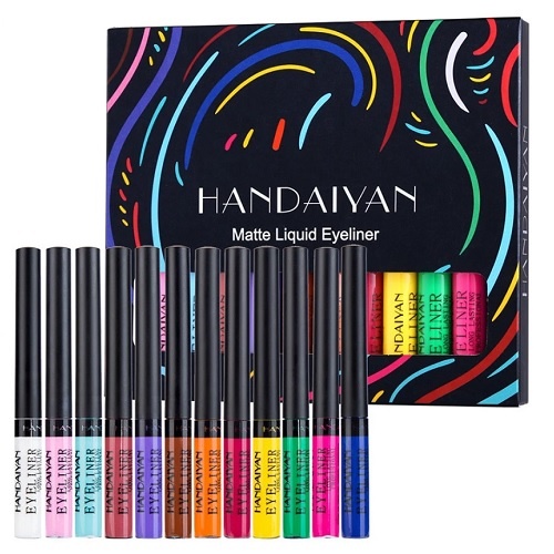 Set 12 Tusuri de Ochi Colorate, Handaiyan, Matte Eyeliner, A