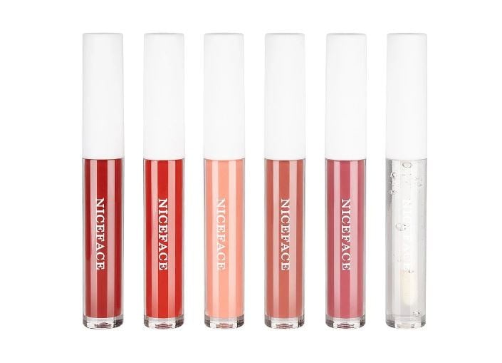 Set 6 rujuri de buze, Niceface, Lip Oil Matte