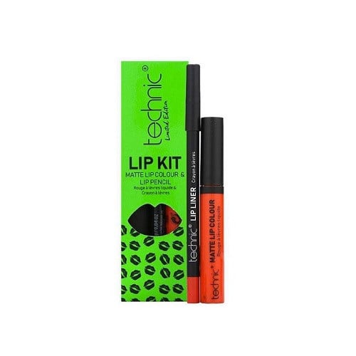 Set ruj si creion de buze, Technic, Lip Kit, Matte, Wild Child - 1 | YEO