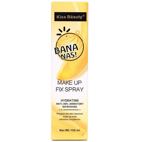 Spray de Fixare Hidratant, Antiinflamator, Kiss Beauty, Bananas, 150 ml - 1 | YEO