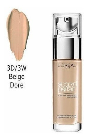 Fond de ten Loreal Accord Parfait, Nuanta 3D/3W Golden Beige - 2 | YEO