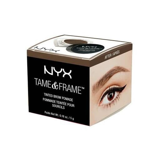 Gel Sprancene, Pomada, NYX Professional Makeup, Tame & Frame Tinted Brow Pomade, Waterproof, 03 Brunette, 5 g - 1 | YEO