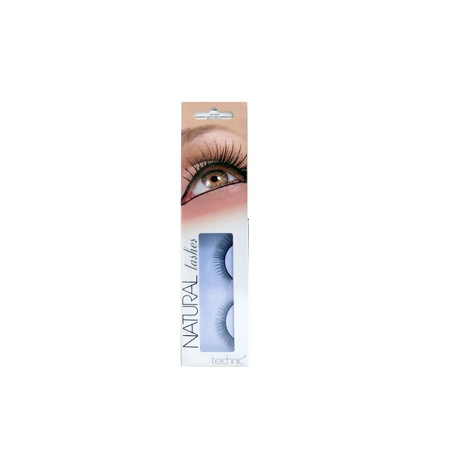 Gene false cu aspect natural Technic Natural Lashes, adeziv inclus - 1 | YEO