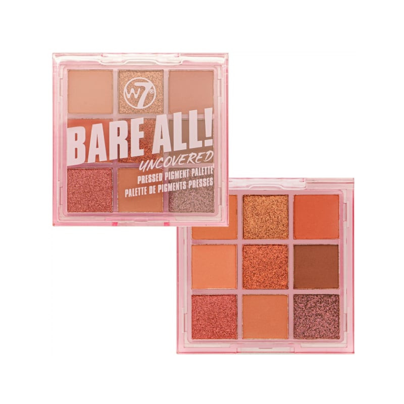 Paleta de farduri, W7, Bare All, Uncovered - 1 | YEO