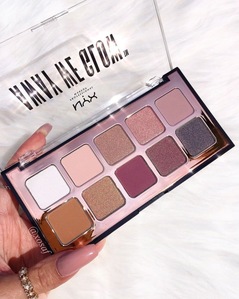 Paleta fard 10 culori NYX Away We Glow Lovebeam / Faisceau D`Amour - 1 | YEO