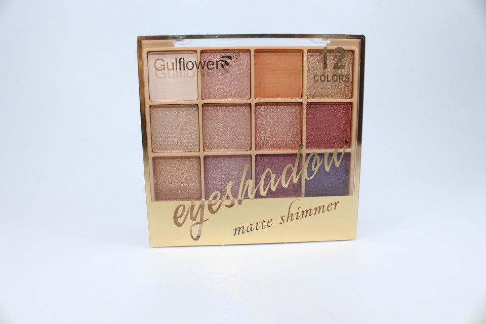 Paleta farduri de ochi, Gulflower, Eyeshadow Matte Shimmer, 12 culori, 01 - 3 | YEO