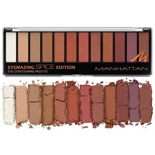 Paleta farduri de ochi, Manhattan, Eyemazing Palette, 12 culori, 010 Spice Edition