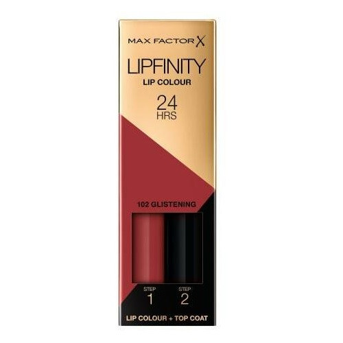 Ruj de buze rezistent la transfer, Max Factor, Lipfinity, 102 Glistening