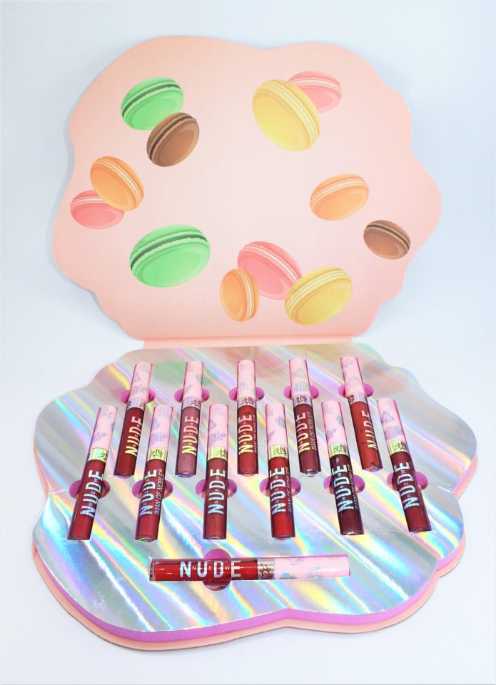 Set 12 rujuri de buze, Iman Of Noble, Nude Matte Lip Gloss, Macarons - 1 | YEO