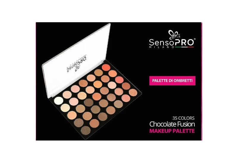 Trusa machiaj, SensoPro, Palette Di Ombretti, 35 Colors, Chocolate Fusion - 2 | YEO