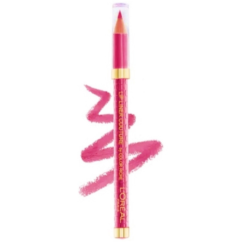 Creion de buze Loreal Lip Liner Couture by Color Riche, Nuanta 285 Pink Fever - 1 | YEO