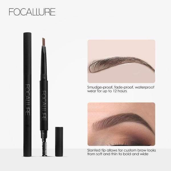 Creion sprancene Focallure Auto Brows Pen, 02 Brown - 1 | YEO