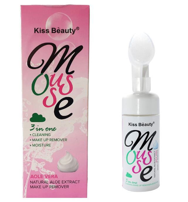 Demachiant cu dispozitiv de curatare, Kiss Beauty, Spuma curatare, Aloe Vera, 150 ml - 1 | YEO