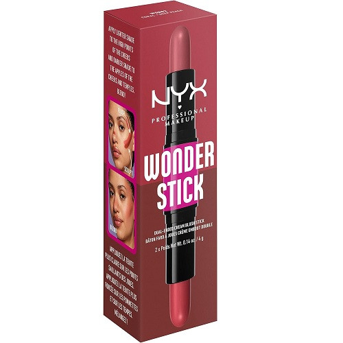 Fard de Obraz Cremos Stick, NYX, Wonder Stick Blush Duo, 03 Coral Deep Peach - 1 | YEO