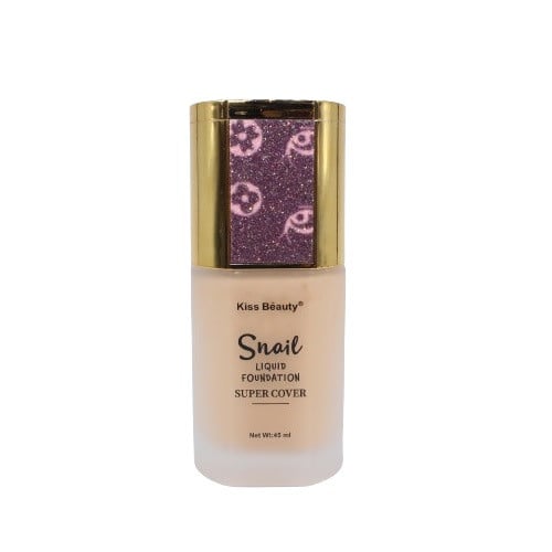 Fond de ten cu extract de melc si acoperire, Kiss Beauty, Snail, Super Cover, 230, 45 ml - 2 | YEO