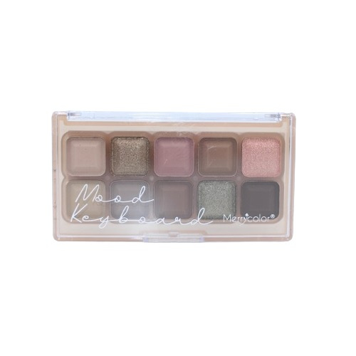 Paleta fard 10 culori, Merrycolor, Mood Keyboard, 01 - 3 | YEO