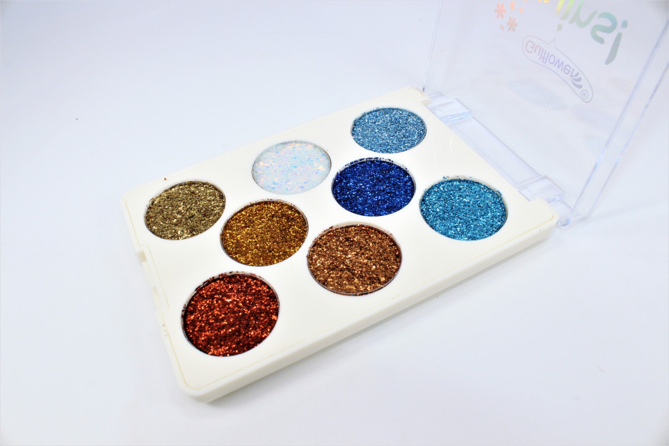 Paleta fard de ochi, Gulflower, Glitter Sequins, 02 - 1 | YEO