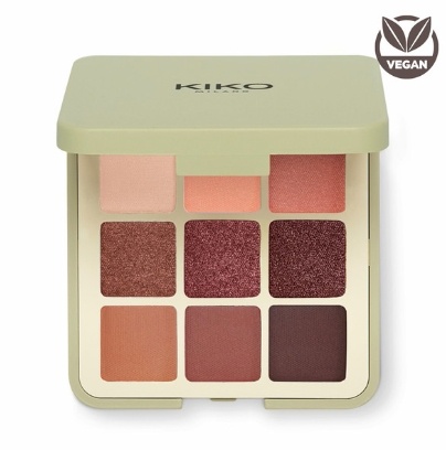 Paleta Farduri Pleoape, Kiko Milano, Green Me, 102 Feisty Saffron, Vegan, 9 Culori