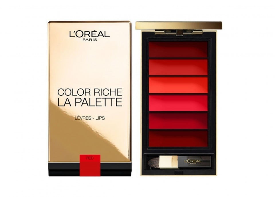 Paleta ruj de buze Loreal Color Riche, La Palette, Red, 6 culori