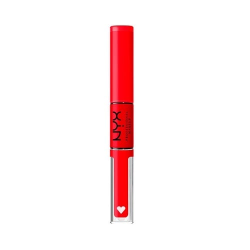 Ruj de buze lichid, NYX, Shine Loud, 34 Rebel In Red Serrano, 3.4 ml - 2 | YEO