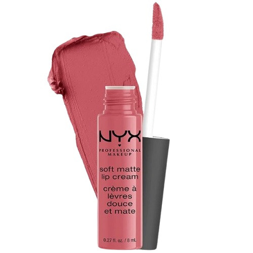 Ruj de Buze Mat, NYX Professional Makeup, Soft Matte Lip Cream, 19 Cannes, 8 ml