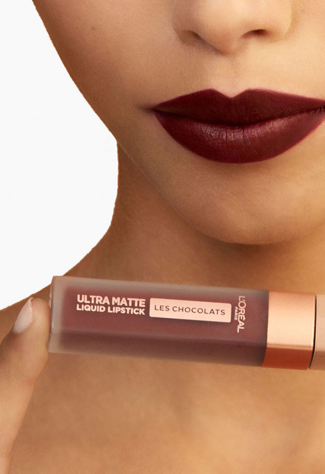 Ruj de buze rezistent, Loreal Ultra Matte Les Chocolats 866 Truffa Mania - 2 | YEO