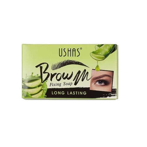 Sapun stilizare sprancene, Ushas, Brow Fixing Soap, Pensula inclusa, Aloe Vera - 1 | YEO