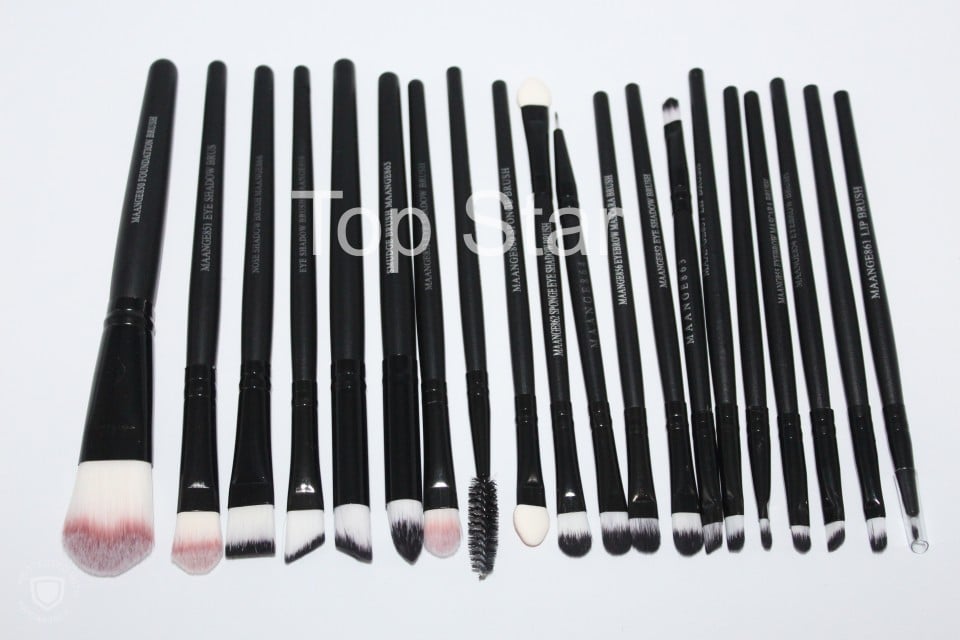 Set 20 pensule machiaj Black Brushes - 1 | YEO