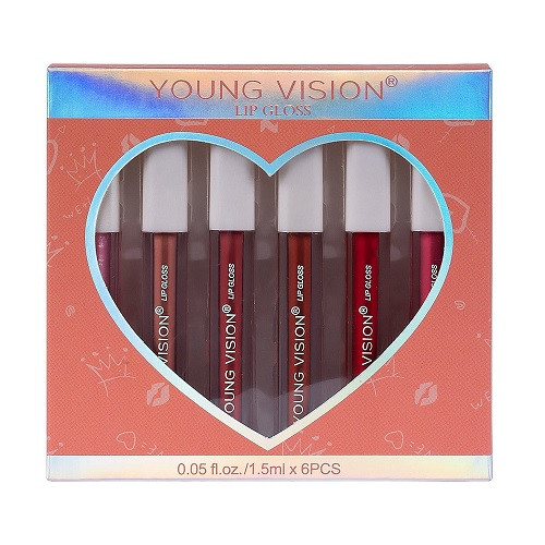 Set 6 rujuri de buze, Young Vision, Lip Gloss - 1 | YEO