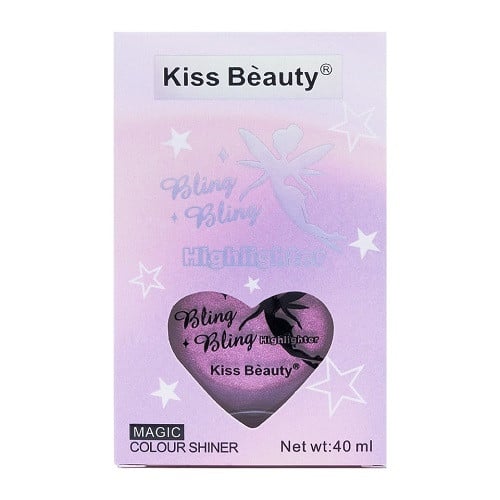 Iluminator Lichid, Kiss Beauty, Bling Bling Highlighter, 02, Roz, 40 ml - 1 | YEO