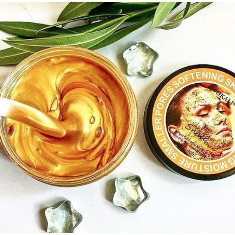 Masca de Fata Peel Off Antirid, cu Melc, Aur si Colagen, Wokali, Snail, Gold, Collagen, 300 g - 1 | YEO