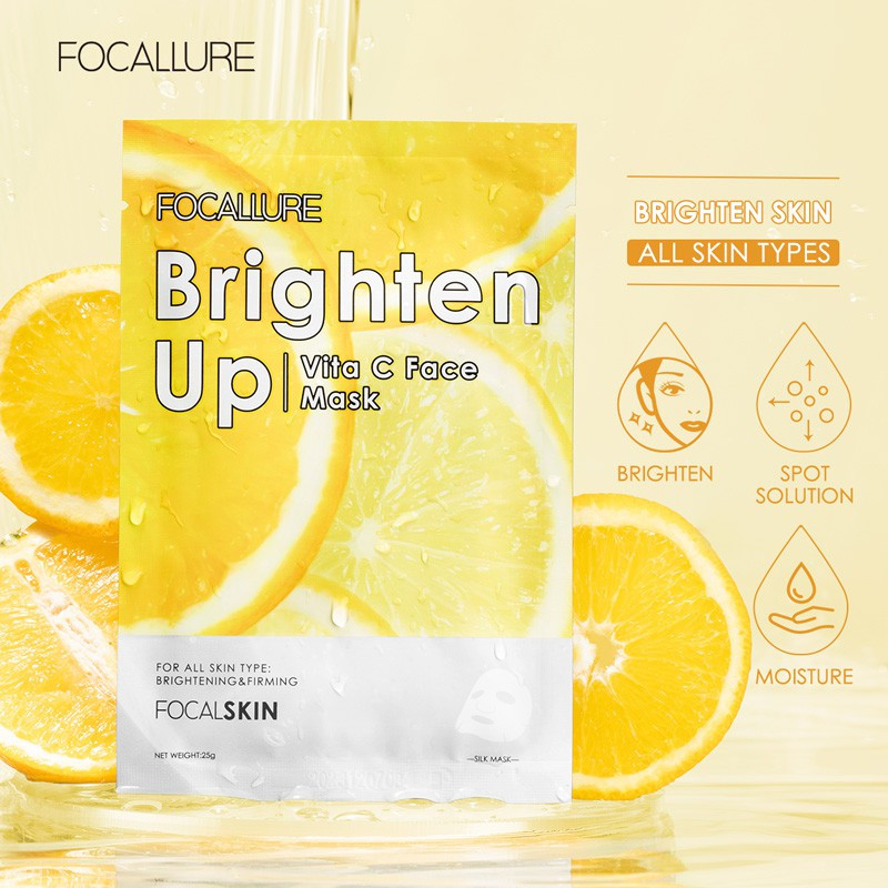 Masca pentru fata Focallure Brighten Up Vitamina C - 4 | YEO