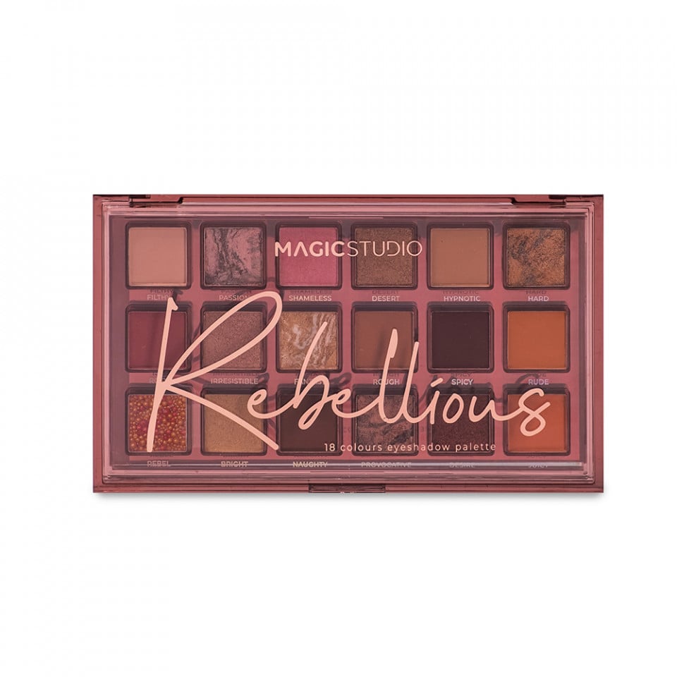 Paleta farduri de ochi, Magic Studio, Rebellious, 18 culori - 1 | YEO