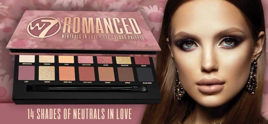 Paleta farduri de pleoape W7 Romanced Neutrals In Love, 14 culori - 3 | YEO