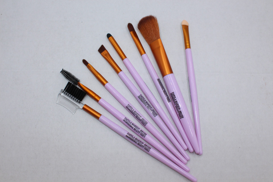 Pensule machiaj, Makeup Brush, 8 pensule Lila - 1 | YEO