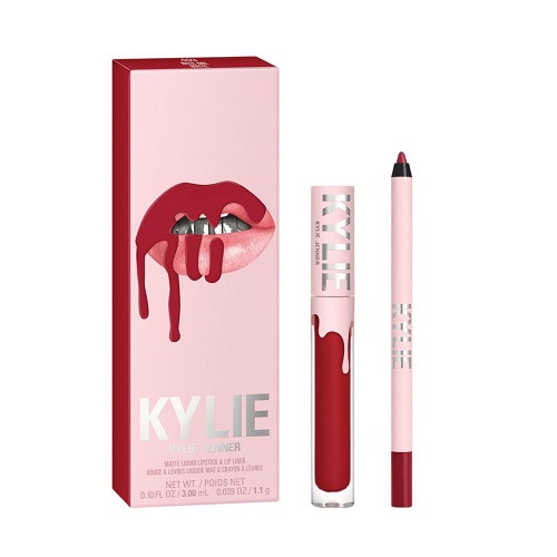 Set ruj de buze si creion, Kylie, Matte Lip Kit, 403 Bite Me - 2 | YEO