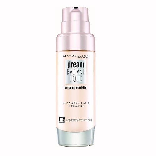 Fond de ten cu acid hialuronic, Maybelline, Dream Radiant Liquid, 05 Fair Porcelain, 30 ml