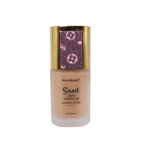 Fond de ten cu extract de melc si acoperire, Kiss Beauty, Snail, Super Cover, 238, 45 ml - 2 | YEO