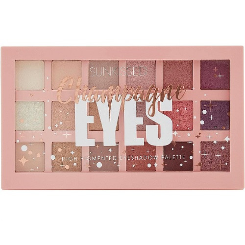 Paleta farduri de pleoape pigmentate, Sunkissed, Champagne Eyes, 18 culori - 1 | YEO