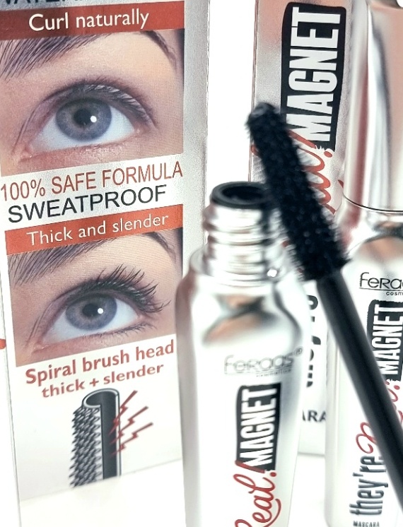 Rimel Alungire si Curbare, Feraas, Real Magnet Mascara, Waterproof, Negru - 3 | YEO