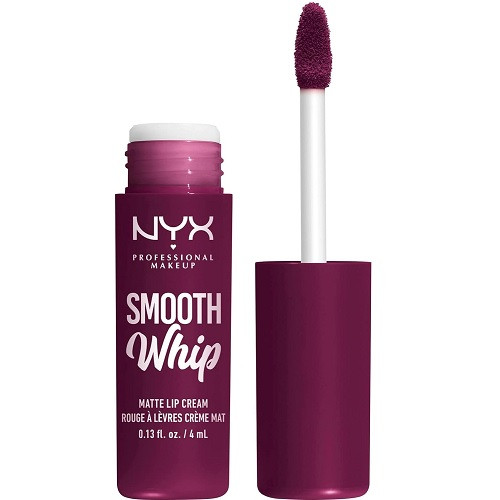 Ruj de Buze Lichid Mat, NYX Professional Makeup, Smooth Whip Matte, 11 Berry Bed Sheets, 4 ml - 2 | YEO