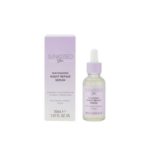 Ser pentru fata, Sunkissed Skin, Niacinamide Night Repair Serum, 30 ml