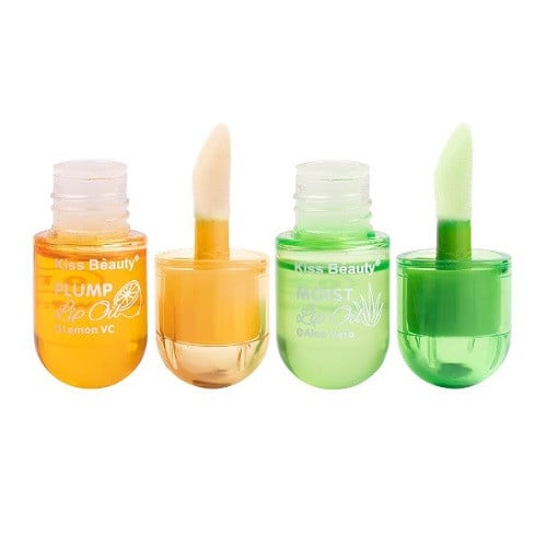 Set 2 Luciuri de Buze, Hidratare si Volum, Kiss Beauty, Plump, Lemon and Aloe Vera - 1 | YEO